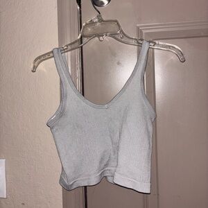 Urban Outfitters Light Gray Ribbed Tank Top